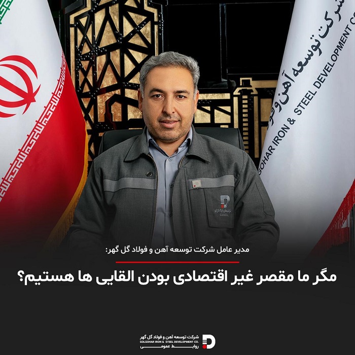 مدیرعامل شرکت توسعه آهن و فولاد گل گهر