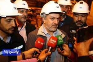 بازدید وزیر صمت از خطوط تولید ‌فولاد مبارکه