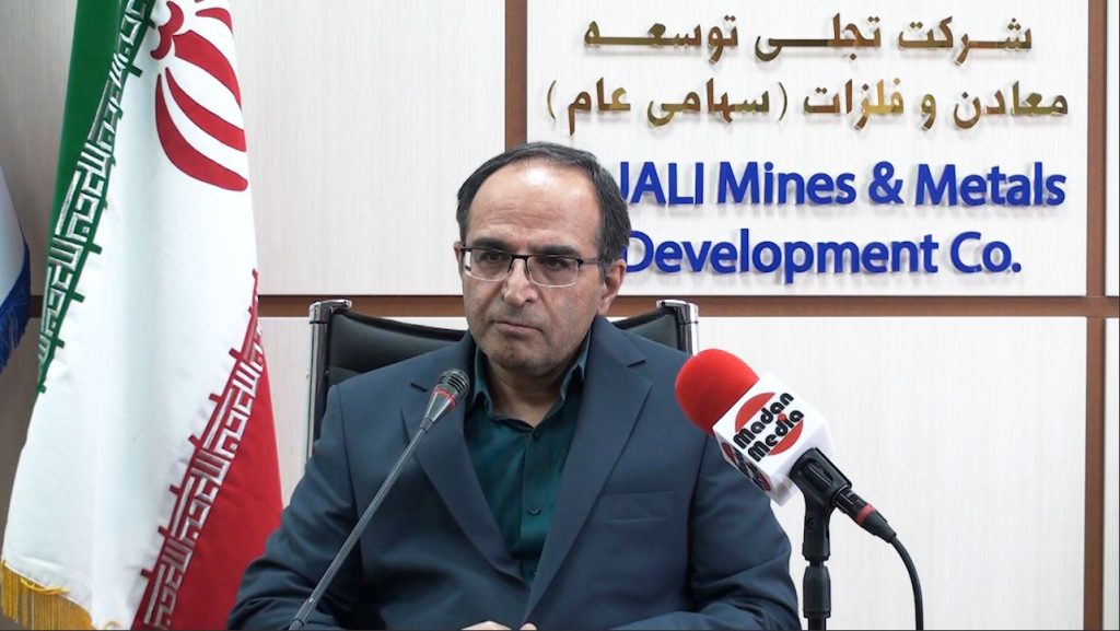 مرتضی علی اکبری مدیرعامل تجلی توسعه معادن و فلزات