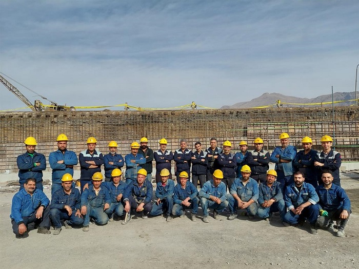 پروژه تعمیرات اساسی دیوار بتنی تَل سرباره کوره بلند شماره ۱ و ۲